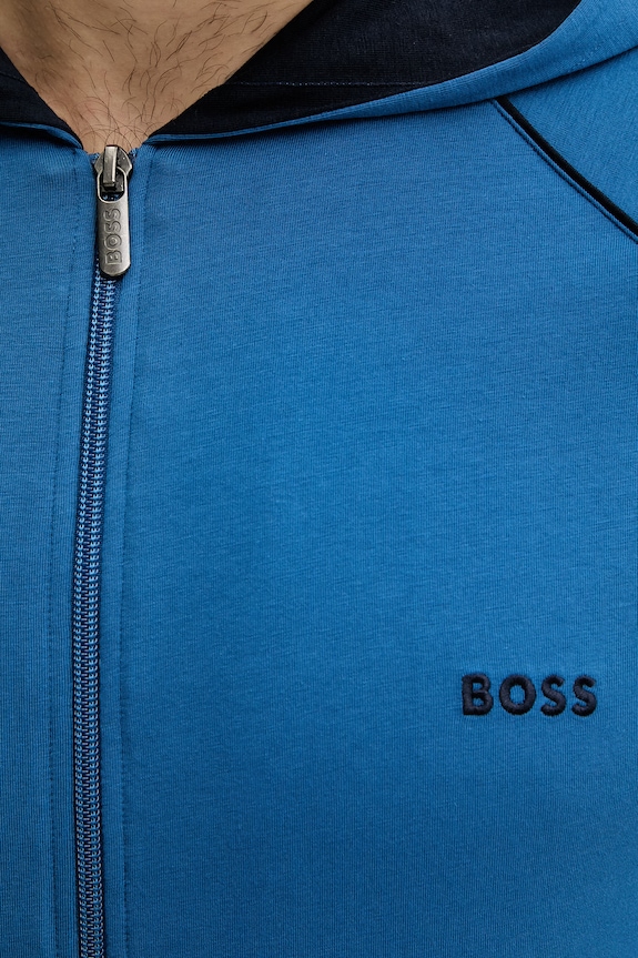 BOSS bluză lounge 50515313 albastru