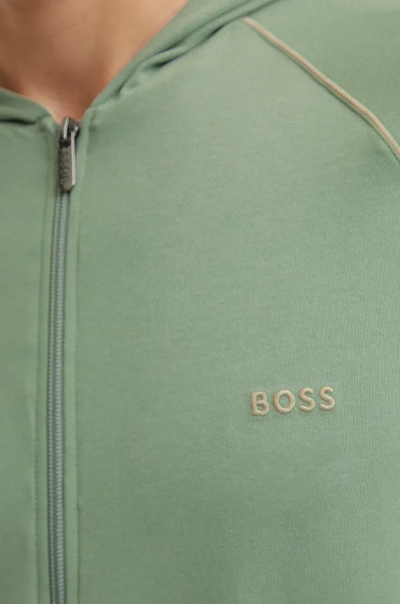 BOSS bluza lounge Mix&Match Jacket H 50515313 zielony