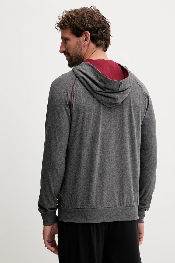 Oblečenie Mikina s kapucňou BOSS Mix&Match Jacket H 50515313 sivá