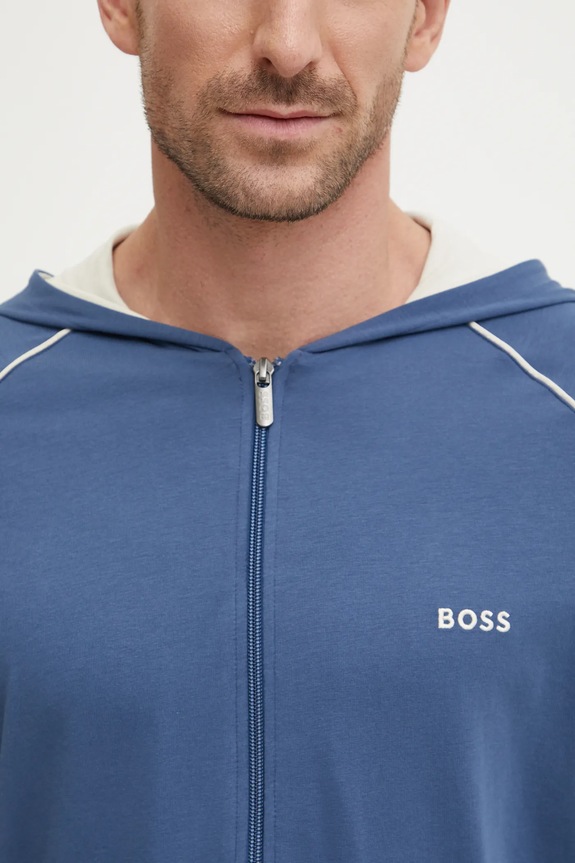 Mikina s kapucňou BOSS Mix&Match Jacket H 50515313 modrá