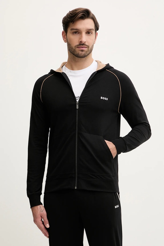 Mikina s kapucňou BOSS Mix&Match Jacket H čierna 50515313