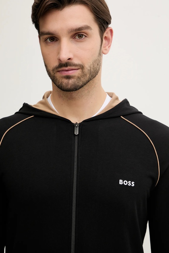 Mikina s kapucňou BOSS Mix&Match Jacket H čierna 50515313