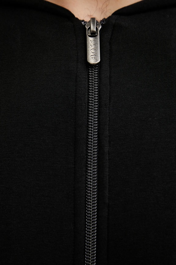 Mikina s kapucňou BOSS Mix&Match Jacket H 50515313 čierna