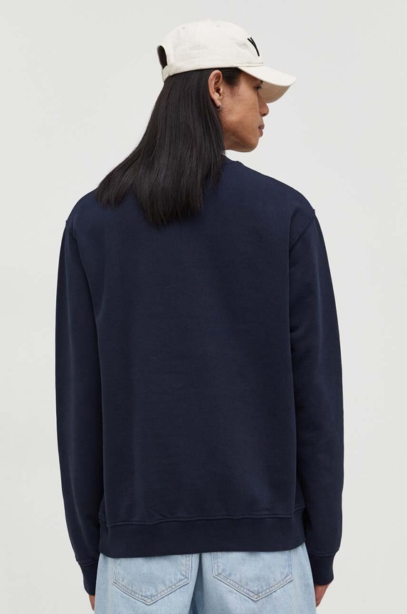 Odzież The Kooples bluza bawełniana HSWE28005K granatowy