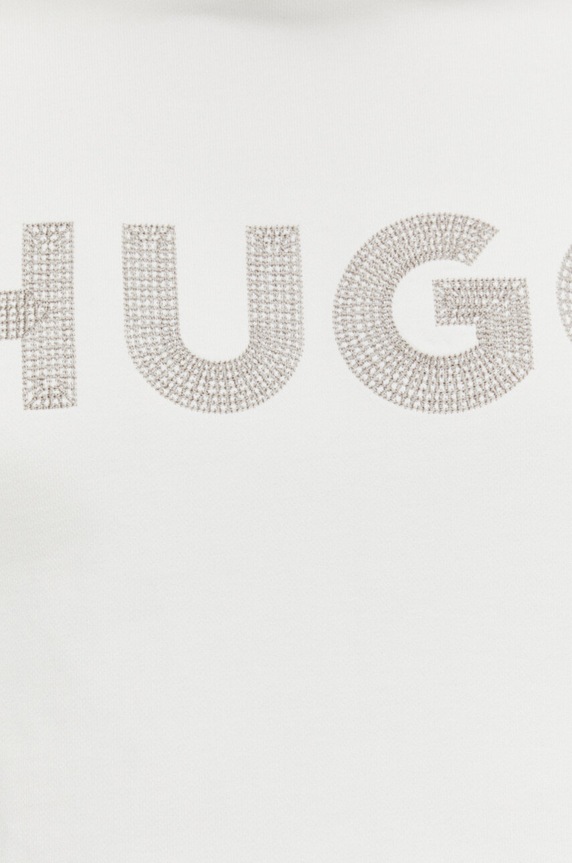 HUGO bluza bawełniana 50509975 beżowy