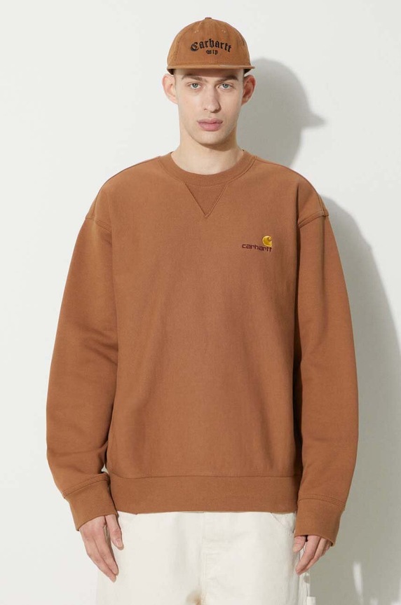 Carhartt WIP bluză American Script Sweat altele maro I025475.HZXX