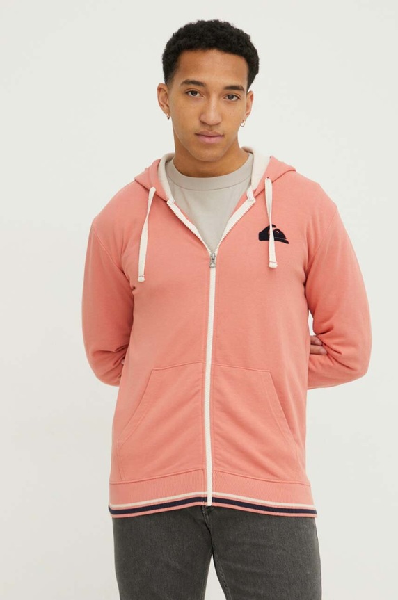 Mikina Quiksilver s kapucí růžová EQYFT04910