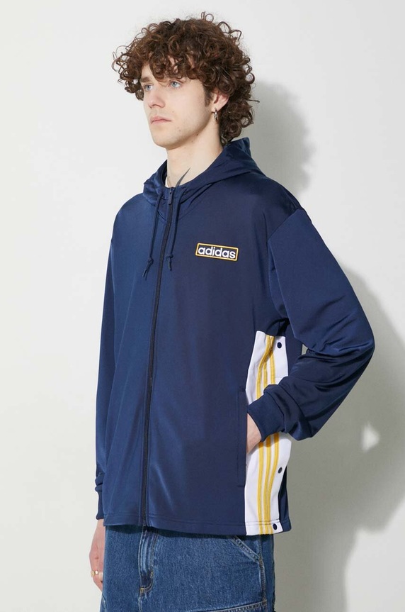 Μπλούζα adidas Originals Heawyn Adicolor Adibreak Full-Zip Hoodie απλικέ μπλε IM8208