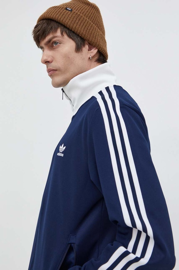 adidas Originals bluză Adicolor Classics Beckenbauer cu modele bleumarin IP0418