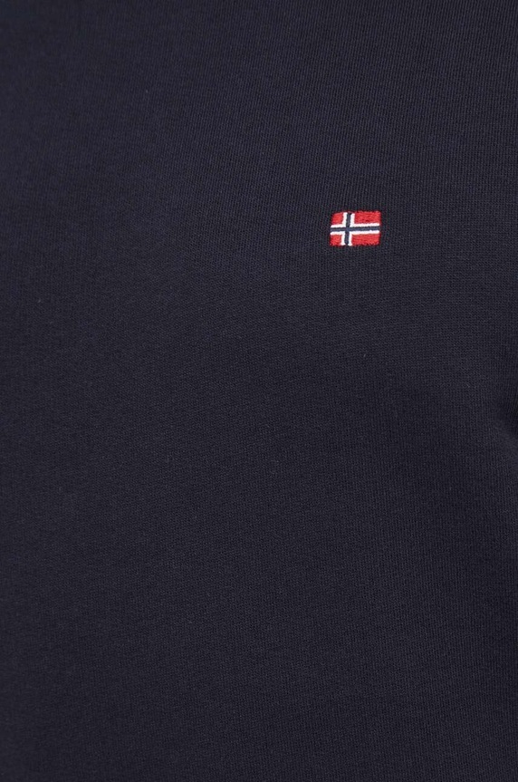 Napapijri pamut melegítőfelső Balis Crew NP0A4H890411 fekete