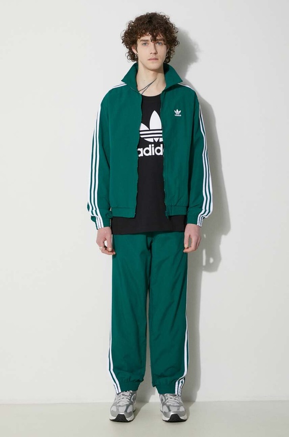 Bluza adidas Originals Adicolor Woven Firebird Track Top IT2494 zelena SS24