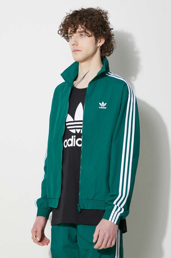 Bluza adidas Originals Adicolor Woven Firebird Track Top zelena IT2494