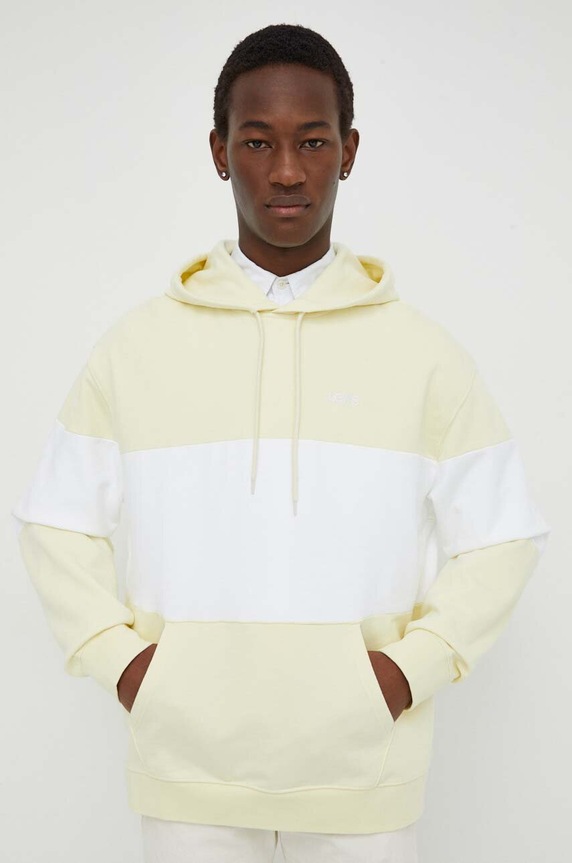 Levi's pamut melegítőfelső sárga A7586