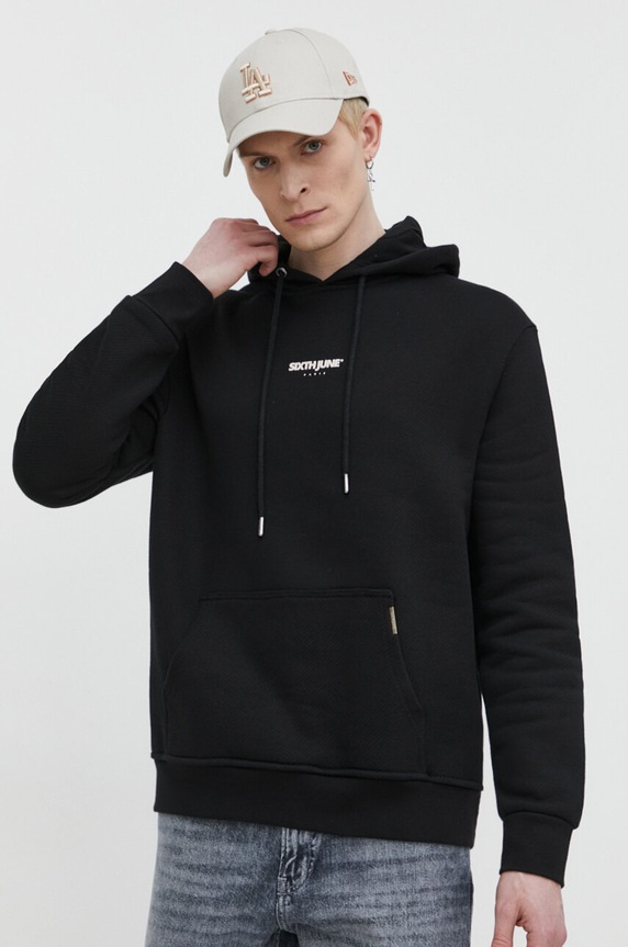 Sixth June pamut melegítőfelső 23982 fekete AW24