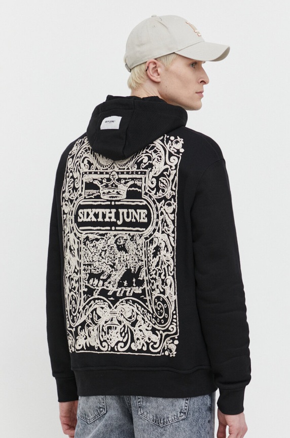 Ruházat Sixth June pamut melegítőfelső 23982 fekete