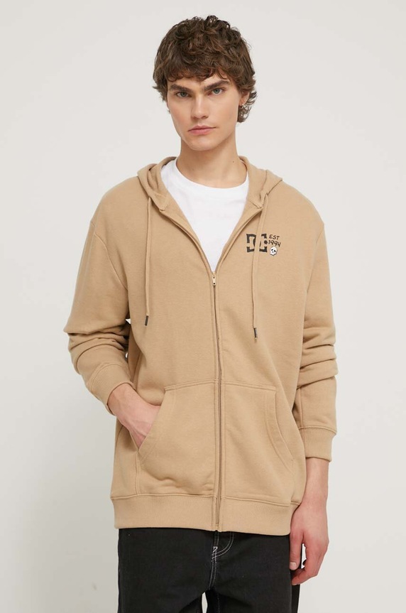 DC bluza z kapturem beżowy ADYSF03127