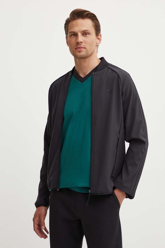 adidas Originals felső SST Bonded Track Top aplikációval fekete IM9883