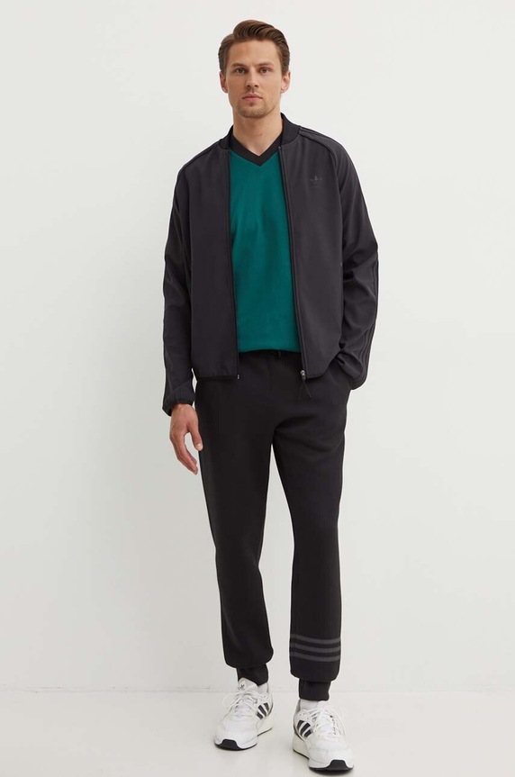 adidas Originals felső SST Bonded Track Top IM9883 fekete SS24