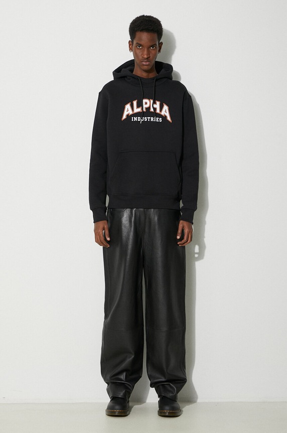 Alpha Industries sweatshirt College Hoody 146331 black SS24