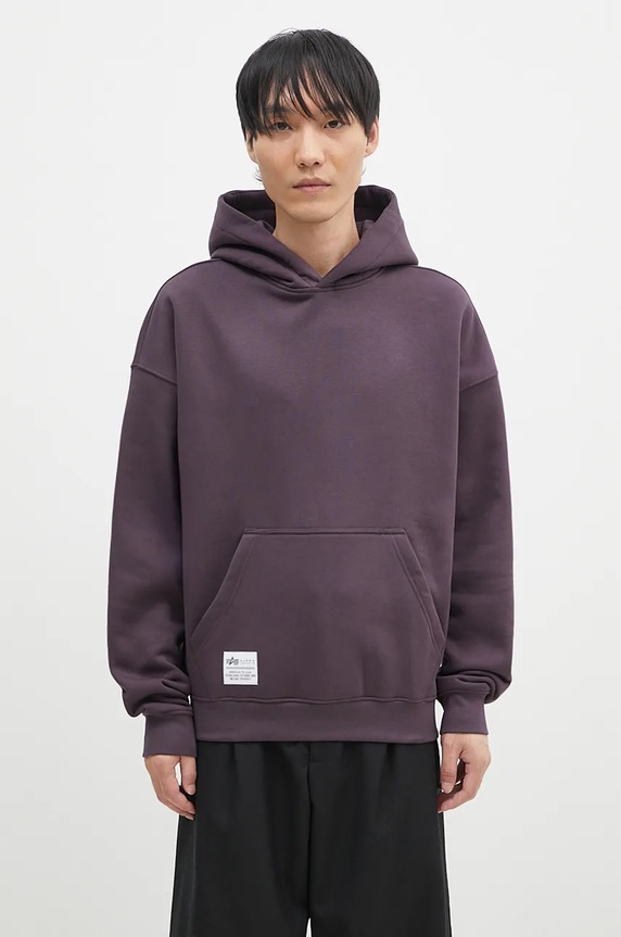 Alpha Industries bluza Logo BP Hoody fioletowy 146336