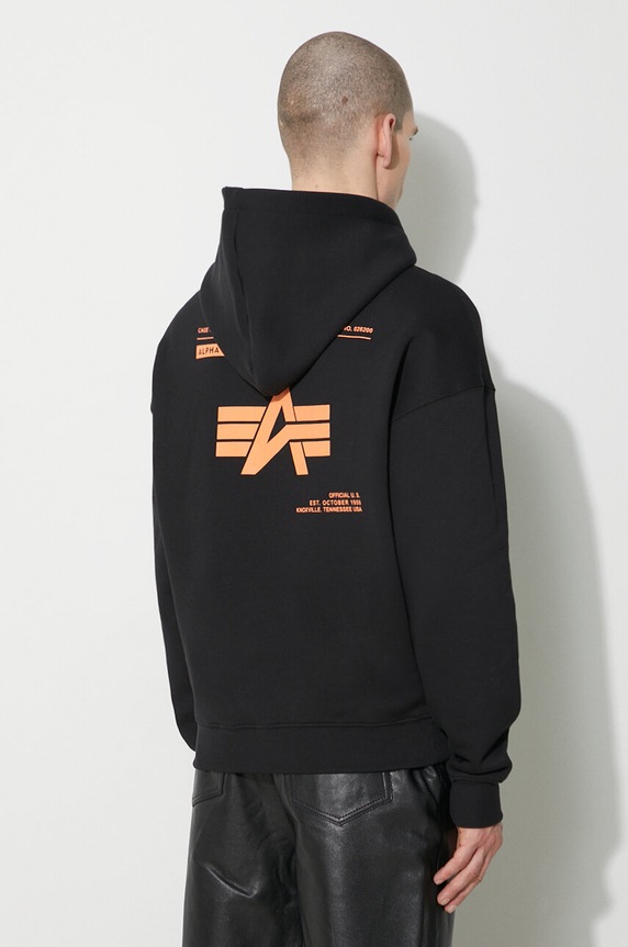 Clothing Alpha Industries sweatshirt Logo BP Hoody 146336 black