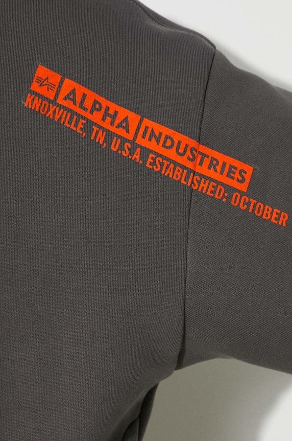 Alpha Industries sweatshirt Flock Logo Hoody 146340.