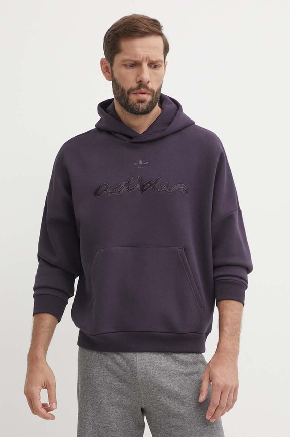 adidas Originals felső aplikációval lila IT7501