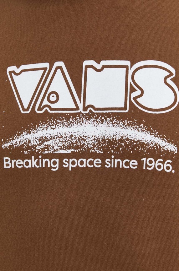 Bavlnená mikina Vans VN000GDZCR61 hnedá