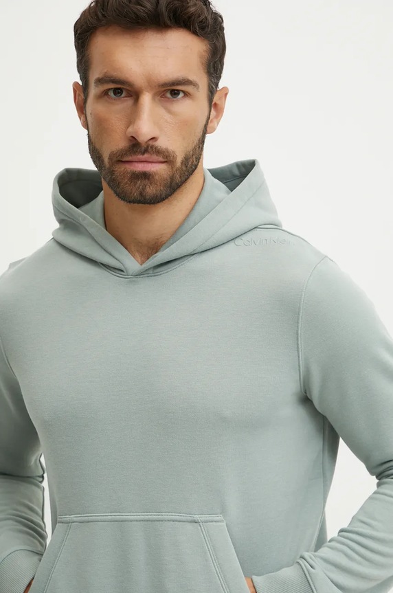 Oblečenie Tréningová mikina Calvin Klein Performance 00GMS4W332 zelená