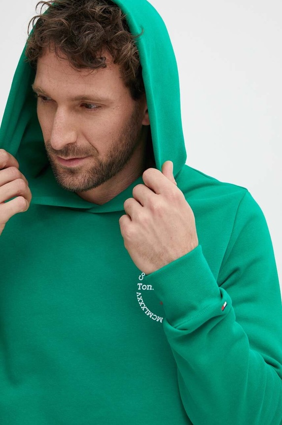 Μπλούζα Tommy Hilfiger πράσινο MW0MW34381