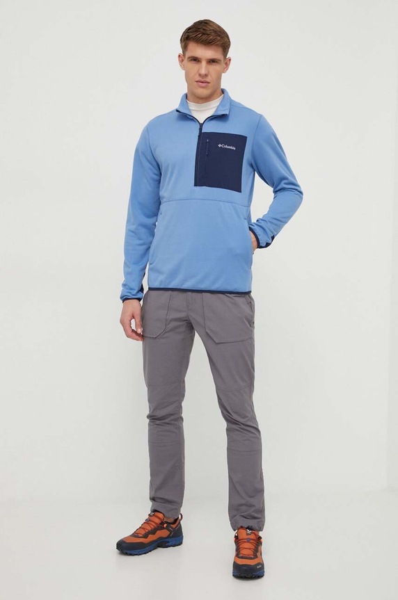 Columbia sportos pulóver Hike 2057443 kék SS24