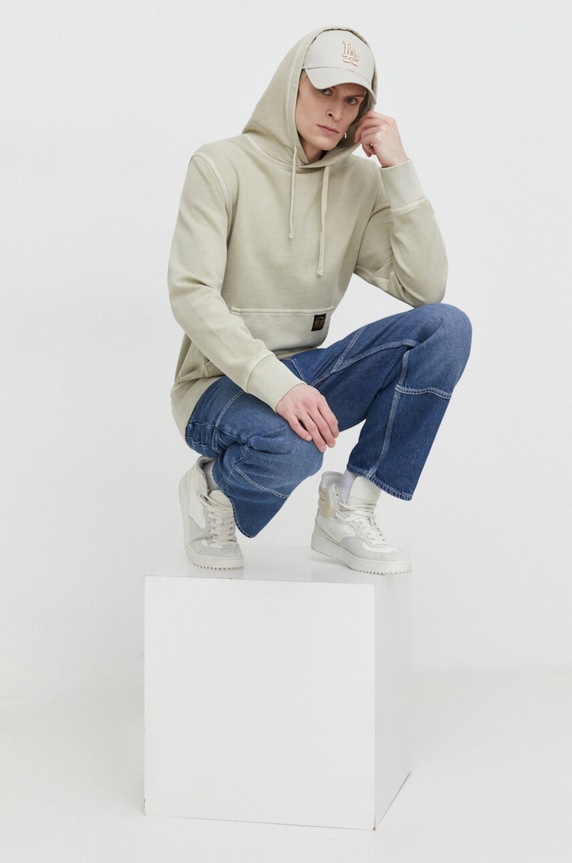 Superdry pamut melegítőfelső M2013078A.2LH bézs SS24