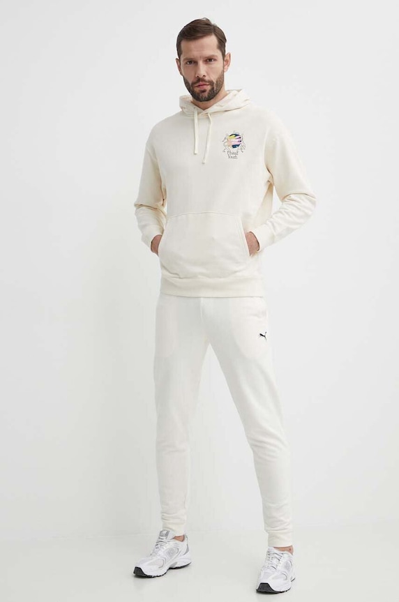Puma bluza bawełniana 624361 beżowy SS24