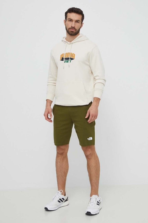 Puma bluza bawełniana 624396 beżowy SS24