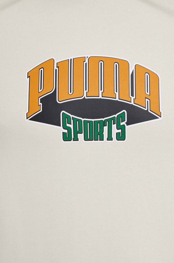 Puma bluza bawełniana 624396 beżowy