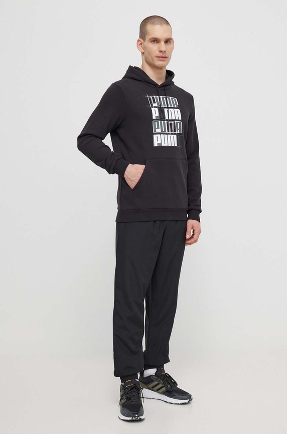 Mikina Puma s kapucňou čierna 678978