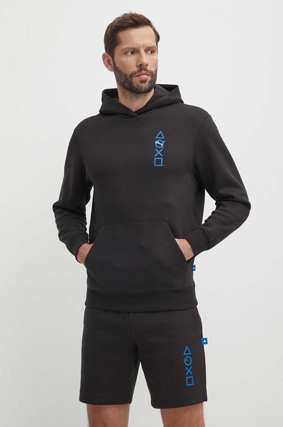 Puma bluza PUMA X PLAYSTATION z kapturem czarny 624678