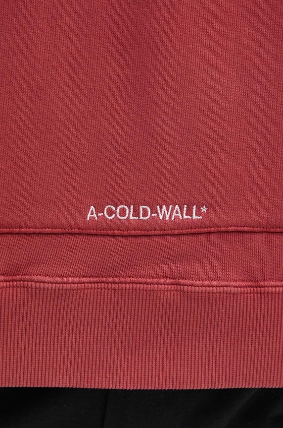 Pamučna dukserica A-COLD-WALL* Cubist Hoodie ACWMW173 bordo