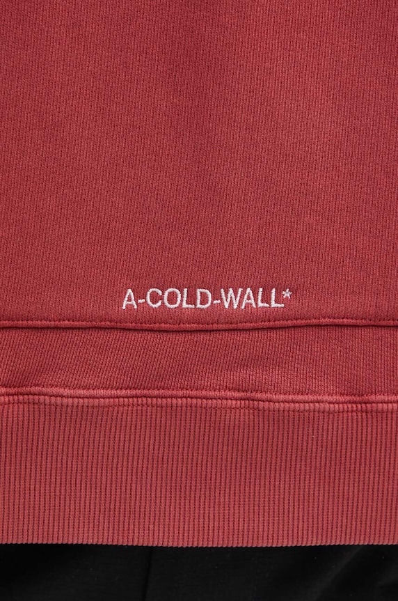 Pamučna dukserica A-COLD-WALL* Cubist Hoodie ACWMW173 bordo