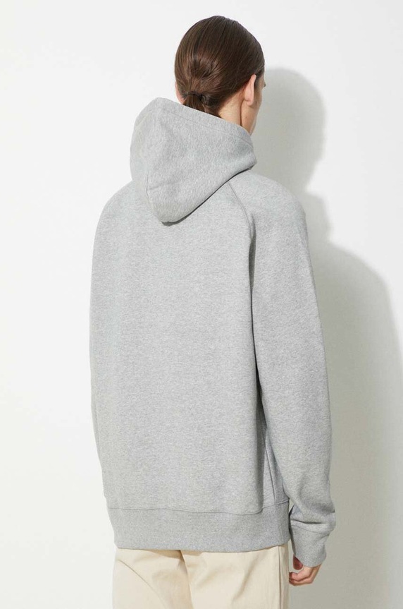 Carhartt WIP hooded sweatshirt Chase Sweat I033661.00MXX gray AA00