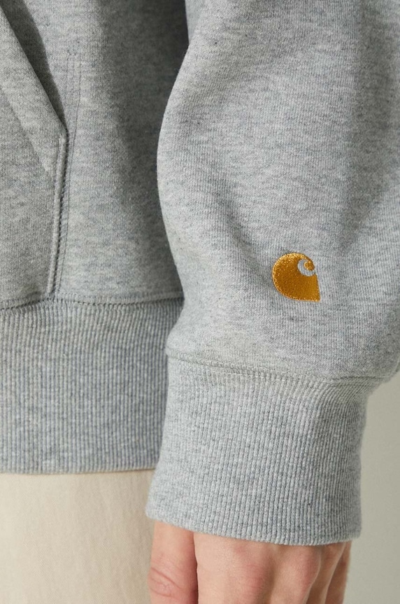 Clothing Carhartt WIP hooded sweatshirt Chase Sweat I033661.00MXX gray
