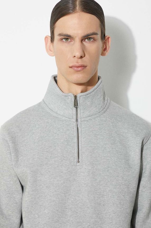 Carhartt WIP sweatshirt Chase Neck Zip Sweat I033665.00MXX gray