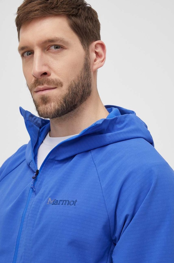 Marmot sportos pulóver Pinnacle DriClime Hoody kék M15385