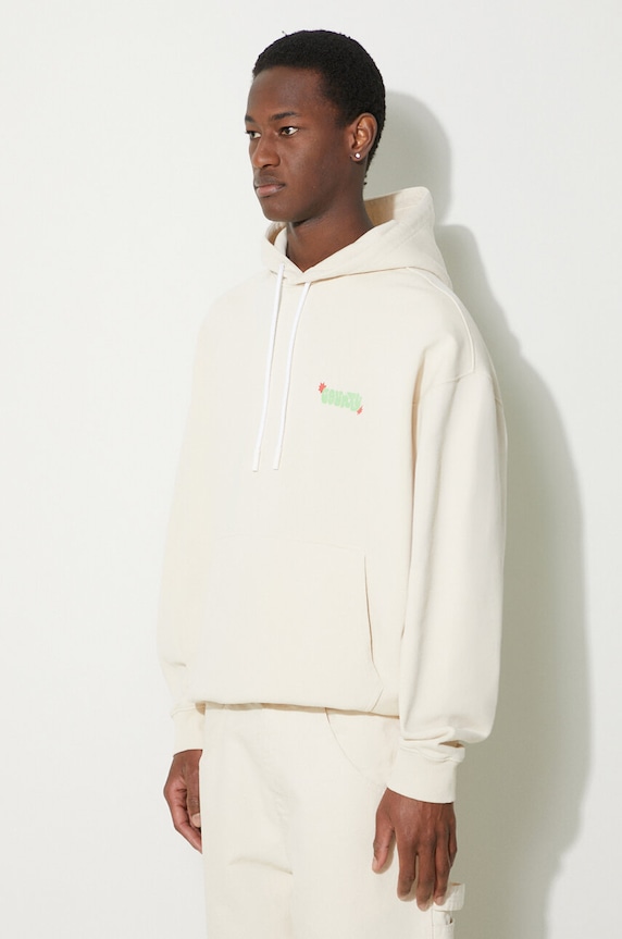 Pamučna dukserica Marcelo Burlon Solsticio Comfort Hoodie bež CMBB106S24FLE0060C50