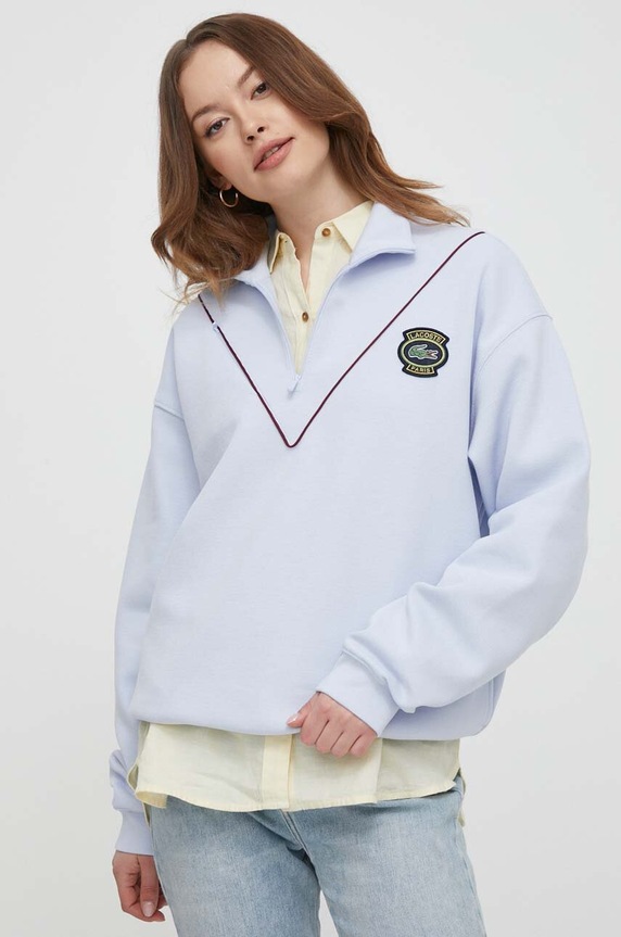 Lacoste bluza aplikacja niebieski SH7386