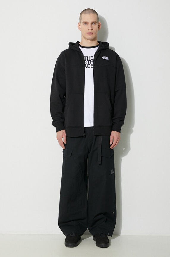 The North Face sweatshirt M Essential Fz Hoodie NF0A87FBJK31 black SS24