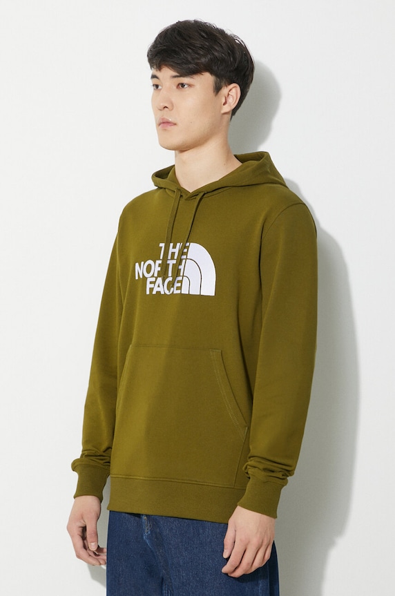 Bavlnená mikina The North Face M Light Drew Peak Pullover Hoodie zelená NF00A0TEPIB1