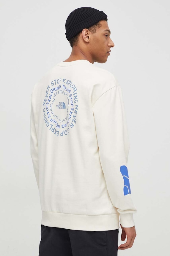 Ruházat The North Face pamut melegítőfelső NF0A87F4QLI1 bézs