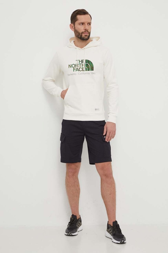 Bavlněná mikina The North Face NF0A55GFQLI1 bílá SS24