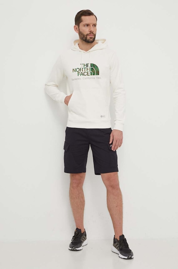 Bavlněná mikina The North Face NF0A55GFQLI1 bílá SS24